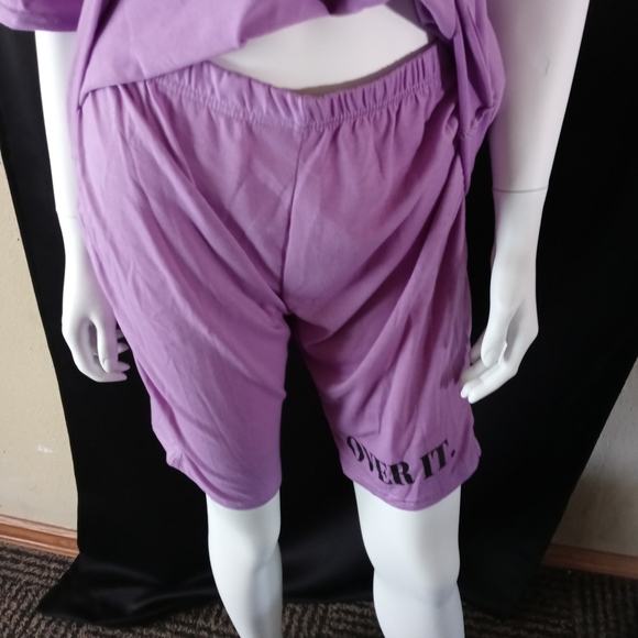 π€"Over It" 2 Pc Short Setπ€ Women's 2PC Set - Picture 3 of 5